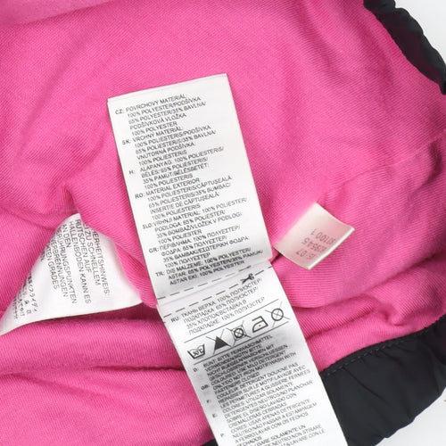 Adidas Women's Black Hooded Windbreaker Jacket Size 12