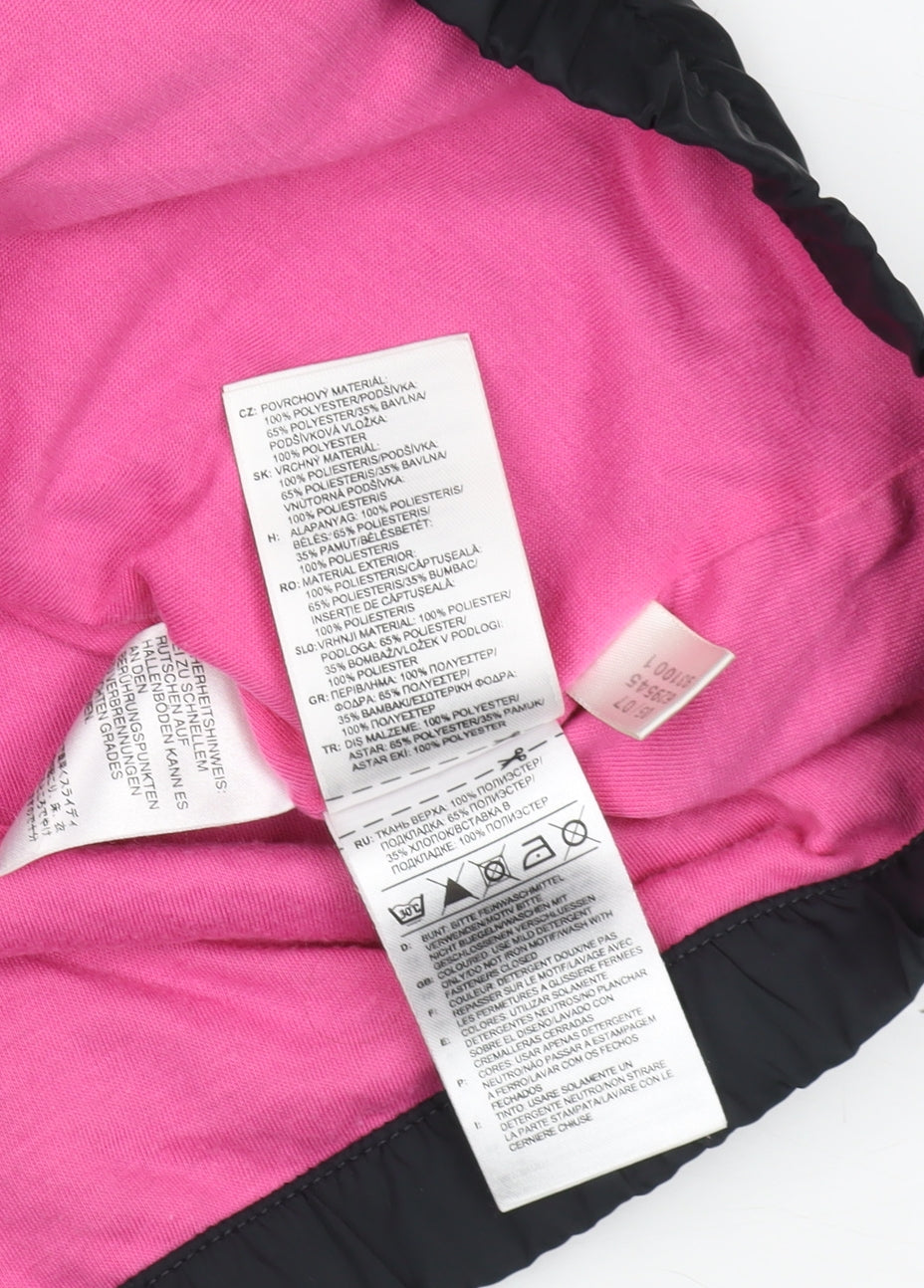 Adidas Women's Black Hooded Windbreaker Jacket Size 12