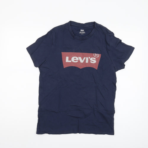 Levi's Men's Blue Small T-Shirt, Graphic Print