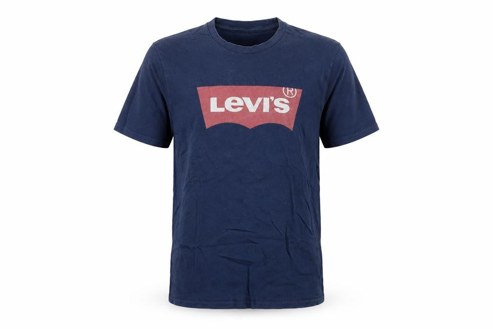Front view of Levi's Men's Blue Small T-Shirt, Graphic Print