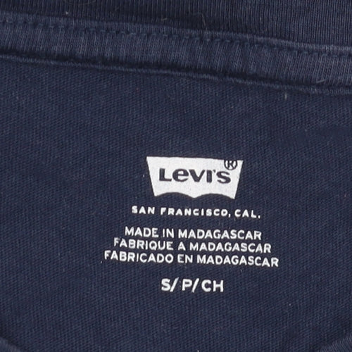 Levi's Men's Blue Small T-Shirt, Graphic Print