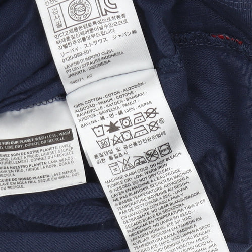 Levi's Men's Blue Small T-Shirt, Graphic Print