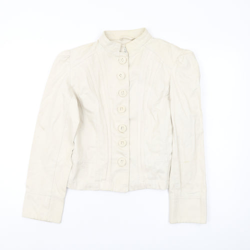 New Look Women Beige Cropped Jacket Size 12
