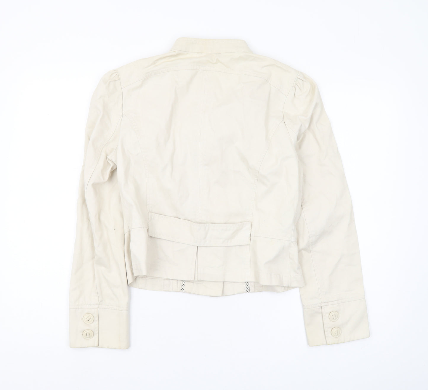 New Look Women Beige Cropped Jacket Size 12