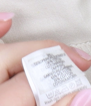 New Look Women Beige Cropped Jacket Size 12