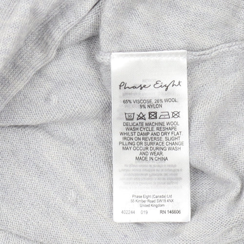 Phase Eight Women's Grey Pullover Jumper, Size L