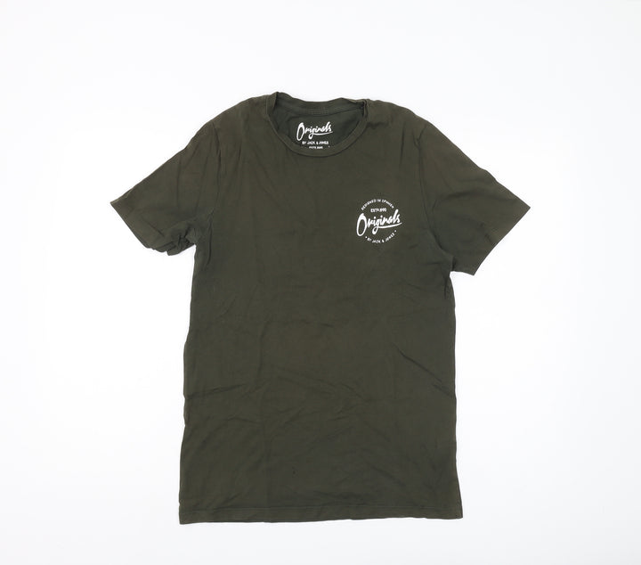 Jack & Jones Men's Green T-Shirt, Size S