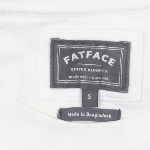 FatFace Men's White Ski Graphic T-Shirt S