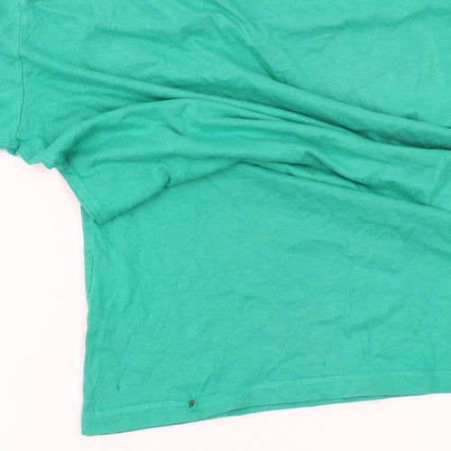 Superdry Men’s Green S T-Shirt, Short Sleeve, Cotton, Logo