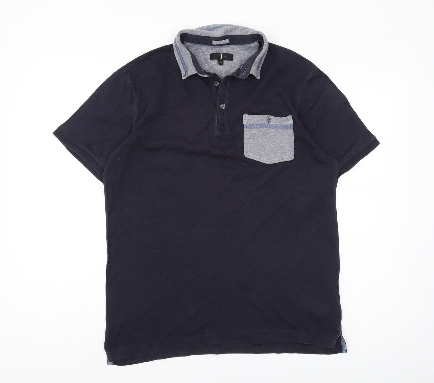 J By Jasper Conran Men's Blue Polo Shirt M