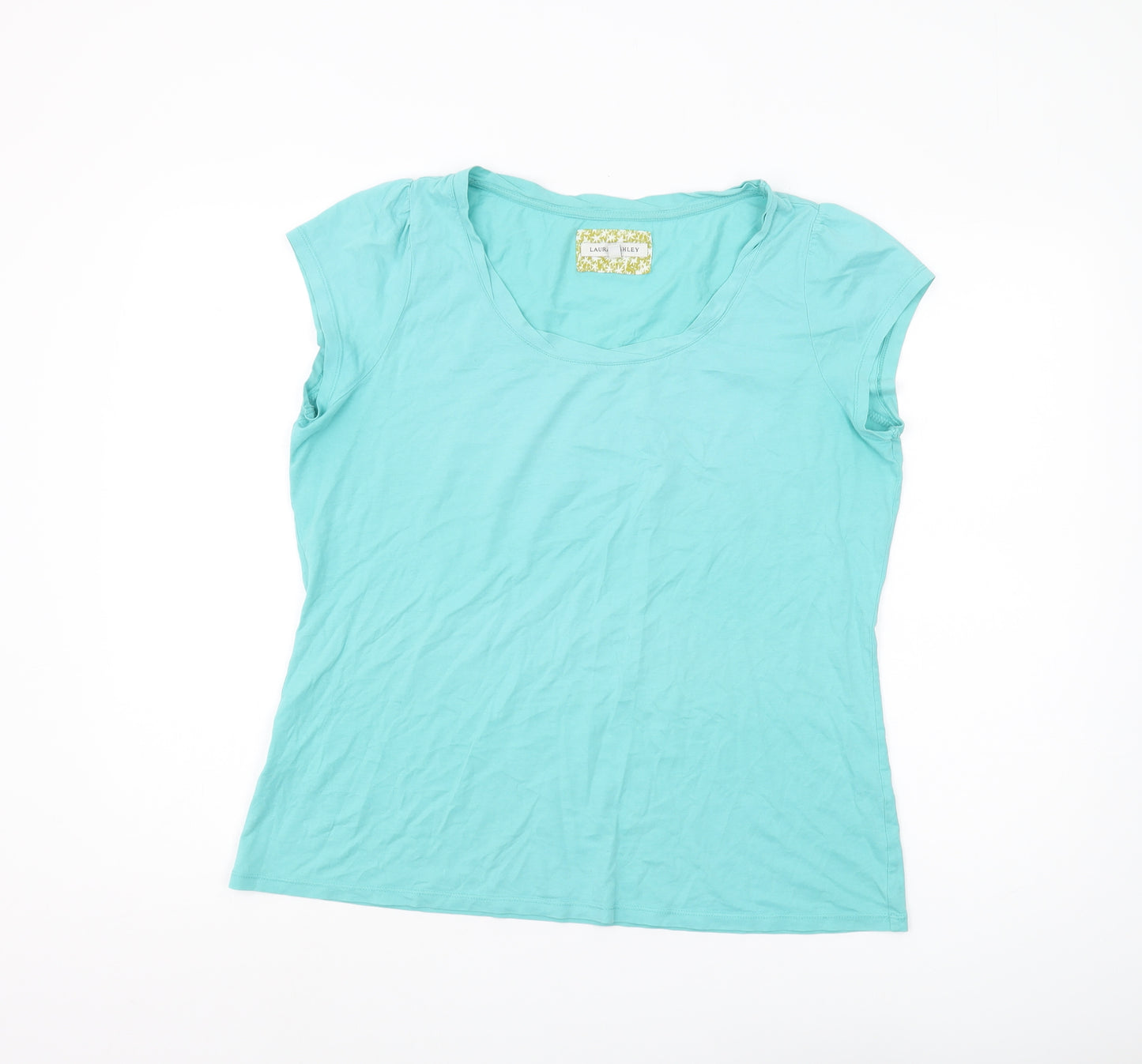 Laura Ashley Women's Blue T-Shirt, Size 20, Short Sleeve