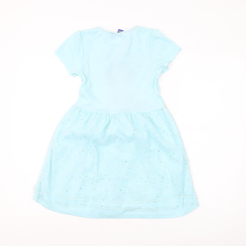 Disney Girls' Blue Aladdin Dress 7-8 Years Fit & Flare