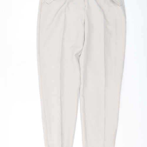 Manière De Voir Women's Beige High-Rise Trousers Size 10