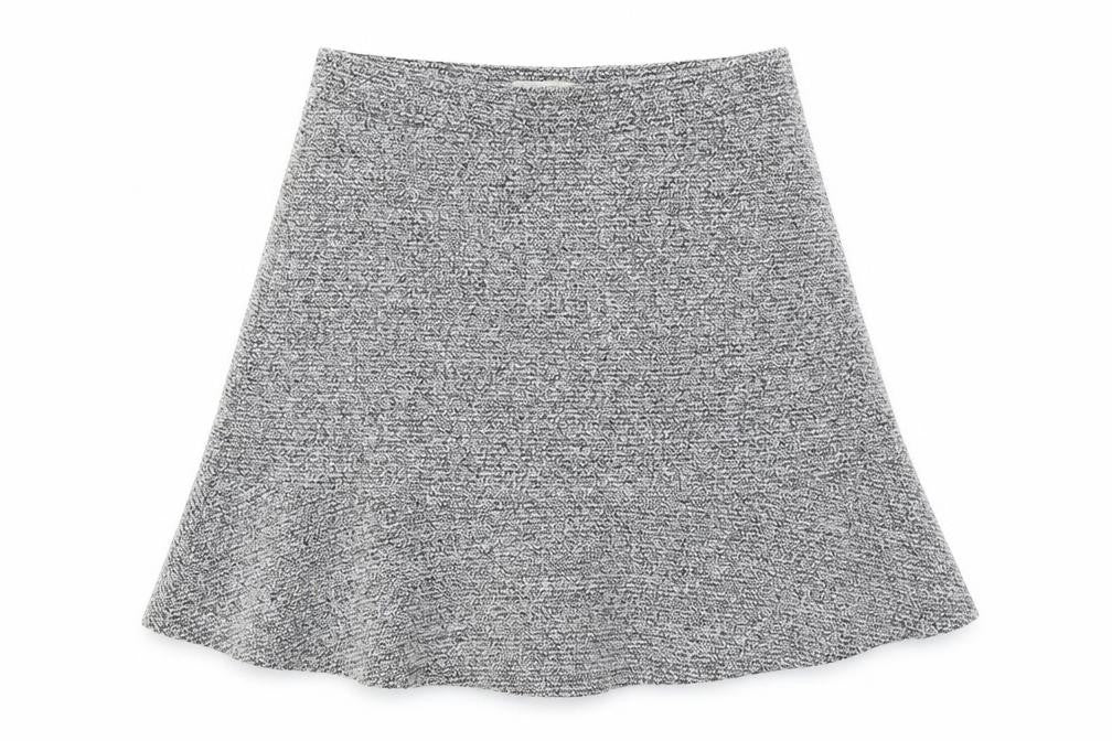 Front view of LOFT Women's Multicoloured A-Line Skirt, size M