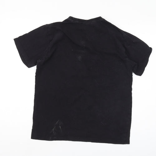 Disney Black T-Shirt Unisex S Cartoon Tee