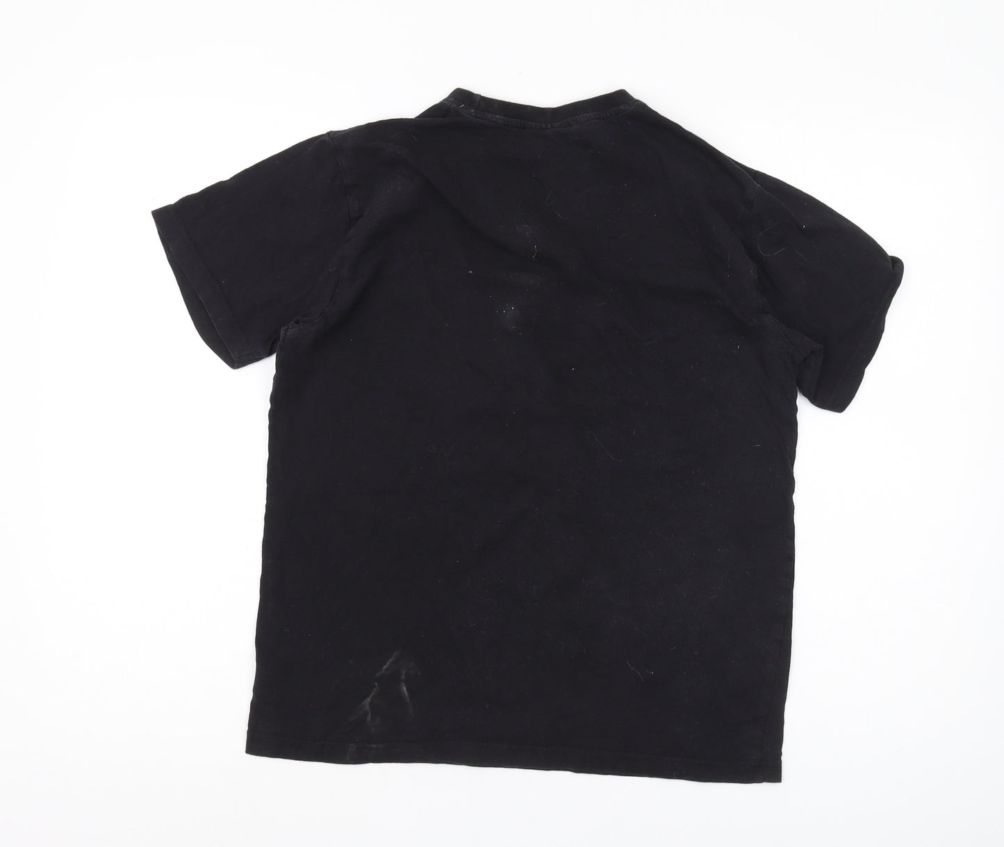 Disney Black T-Shirt Unisex S Cartoon Tee