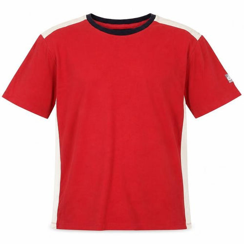 French Connection Men's XL Red Cotton Colourblock T-Shirt