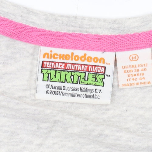 Nickelodeon Women's Grey TMNT Tank Top Size 10
