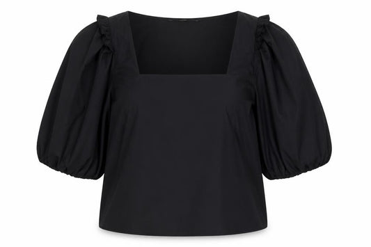 Front view of Next Women's Black Blouse, size 12, - Stylish Casual Wear