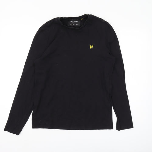 Lyle & Scott Men's Black Long Sleeve T-Shirt Size S