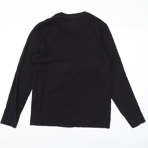 Lyle & Scott Men's Black Long Sleeve T-Shirt Size S