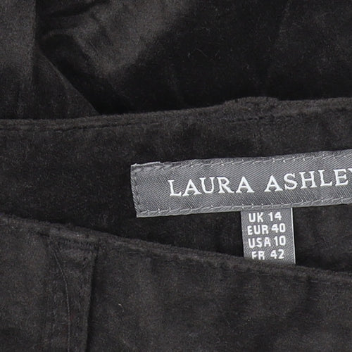 Laura Ashley Black Women's Jeans, Size 14, Ankle Zip