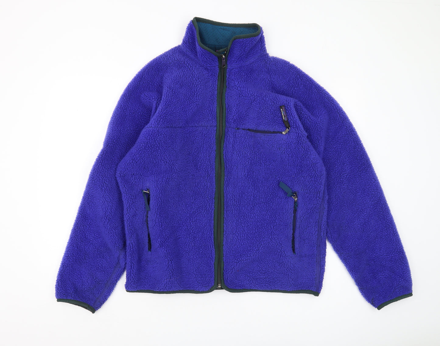 Patagonia Men's Purple Fleece Jacket L - Vintage Style