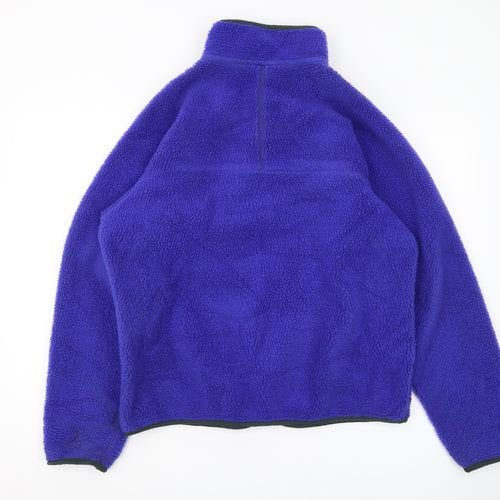 Patagonia Men's Purple Fleece Jacket L - Vintage Style