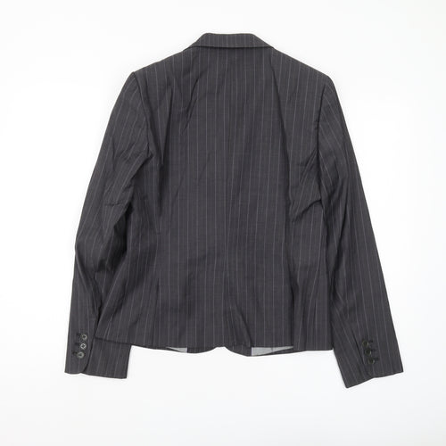 Austin Reed Women’s Black Wool Pinstripe Blazer Size 12