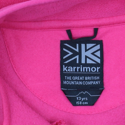 Karrimor Girls Pink Fleece Jacket 13 Years Outdoor