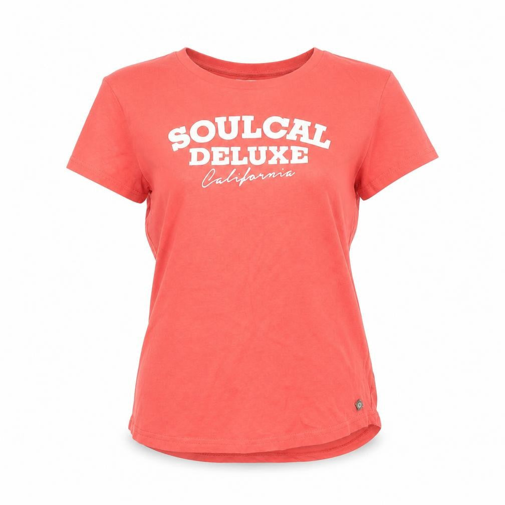 SoulCal & Co Women's Red T-Shirt, Size L, Casual Style