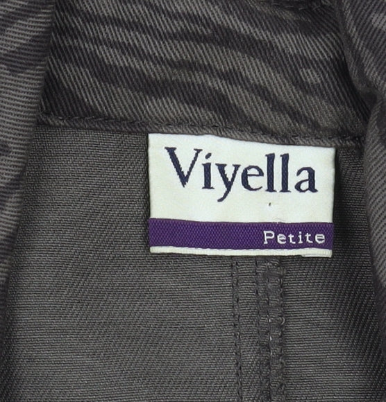 Viyella Women's Petite Green Animal Print Jacket, Size 16