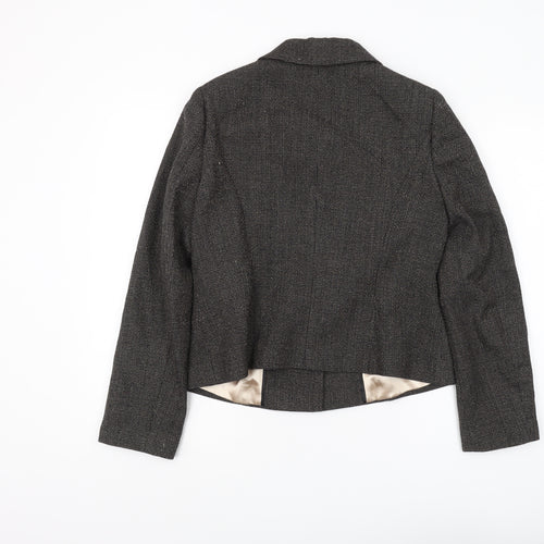 Planet Women’s Black Tweed Blazer, UK 12, Business