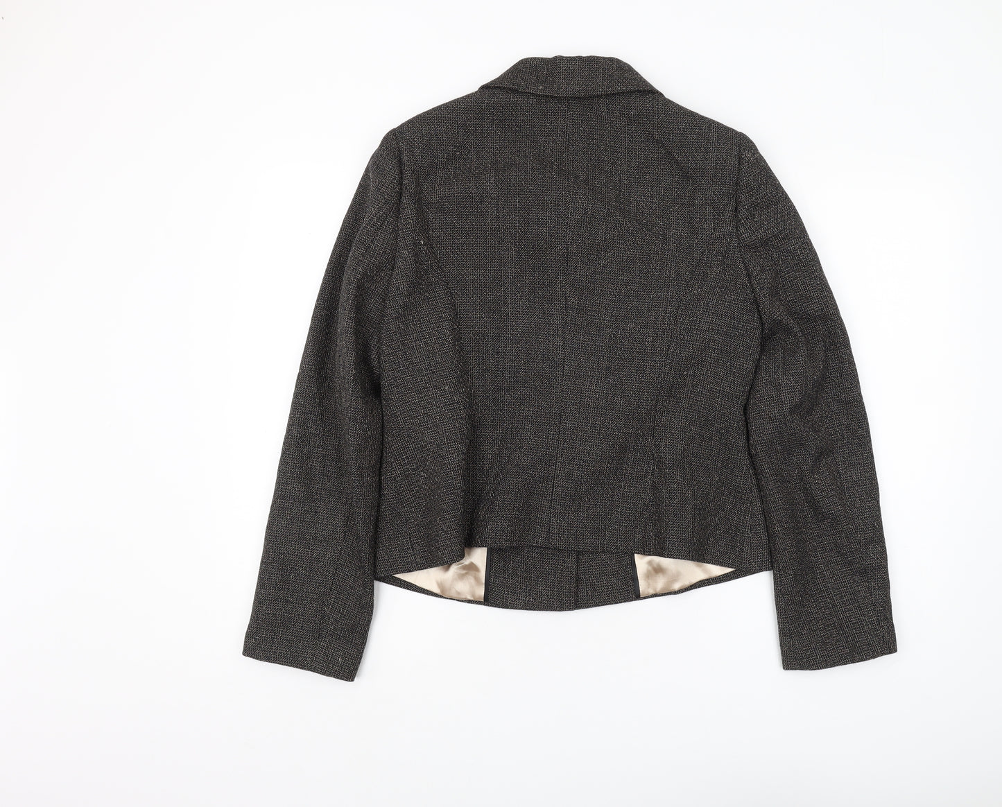 Planet Women’s Black Tweed Blazer, UK 12, Business
