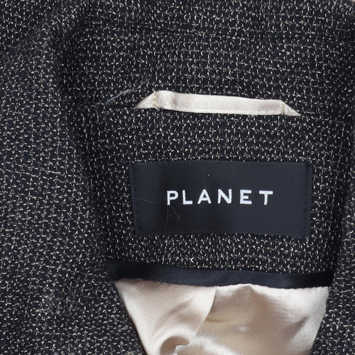 Planet Women’s Black Tweed Blazer, UK 12, Business