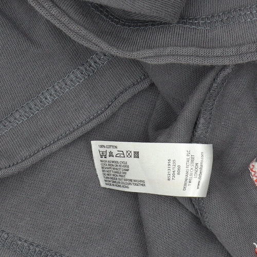 Jasper Conran Boys Grey Long Sleeve Graphic T-Shirt 11-12 Yrs