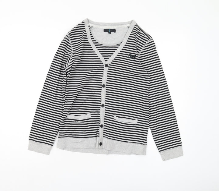 Jasper Conran Girls Striped Cotton Cardigan 13-14 Years