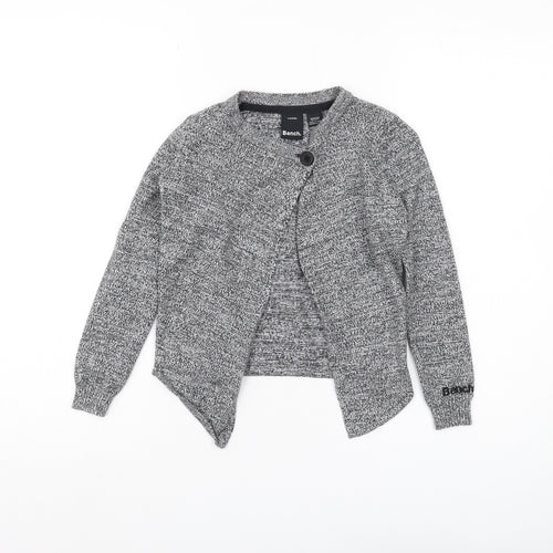Bench Girls Grey Cardigan 5-6 Years - Casual Long Sleeve