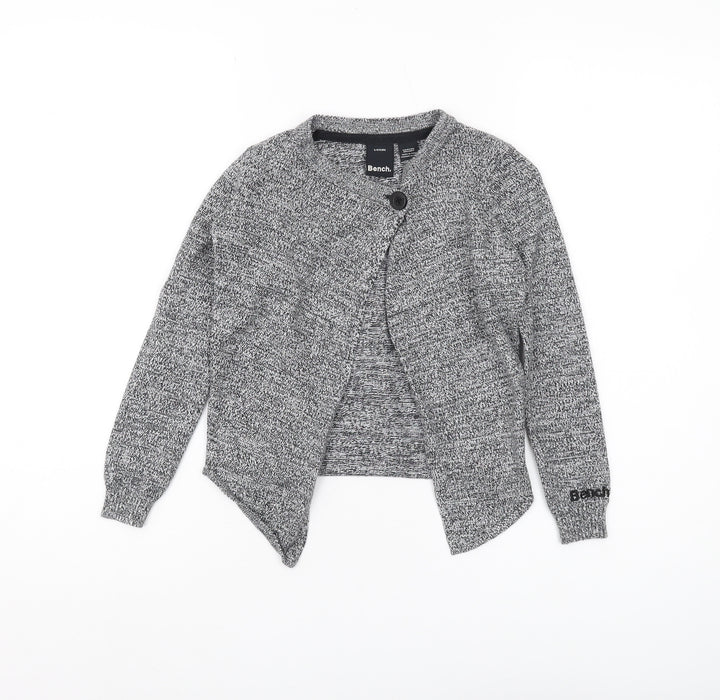 Bench Girls Grey Cardigan 5-6 Years - Casual Long Sleeve