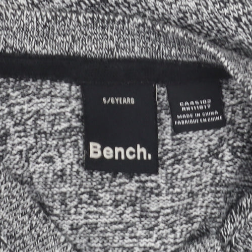 Bench Girls Grey Cardigan 5-6 Years - Casual Long Sleeve