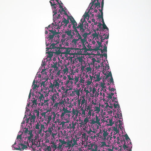 Boden Women’s Multicoloured Floral Fit & Flare Dress, Size 14