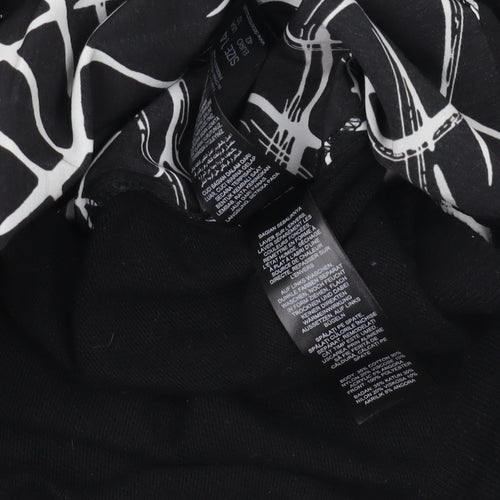 Jasper Conran Women's Black Geometric Pullover Jumper Size 14