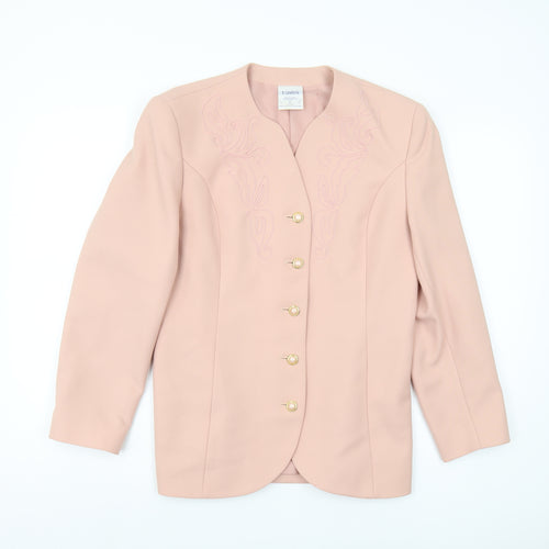 Eastex Women's Pink Blazer UK Size 12 Classic Style