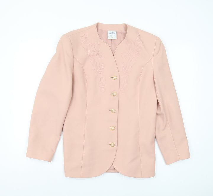 Eastex Women's Pink Blazer UK Size 12 Classic Style