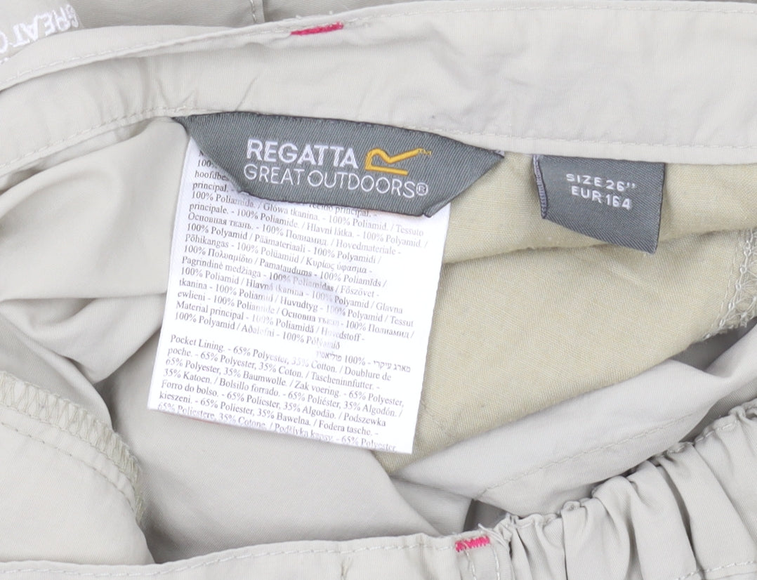 Regatta Boys Beige Cargo Shorts L Casual Hiking