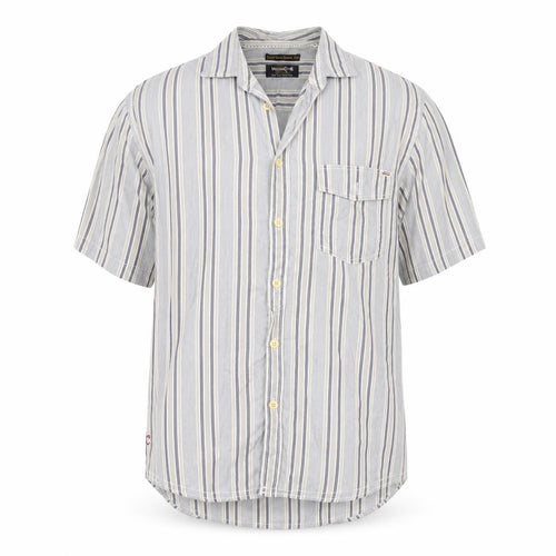 Jack & Jones Men's Beige Striped Cotton Shirt, S/S