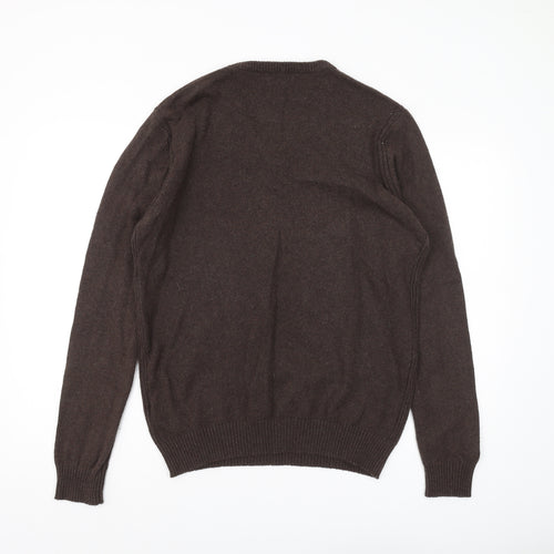 Bäumler Men's Brown v neck jumper, size L.