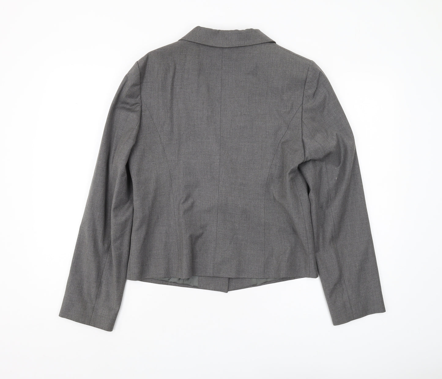 Jaeger Women's Grey Trouser Suit Blazer UK 12