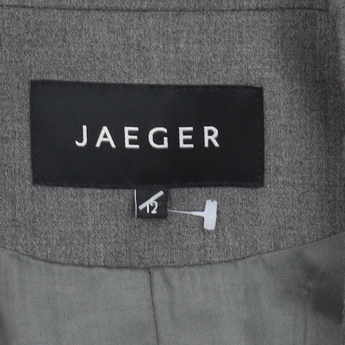 Jaeger Women's Grey Trouser Suit Blazer UK 12