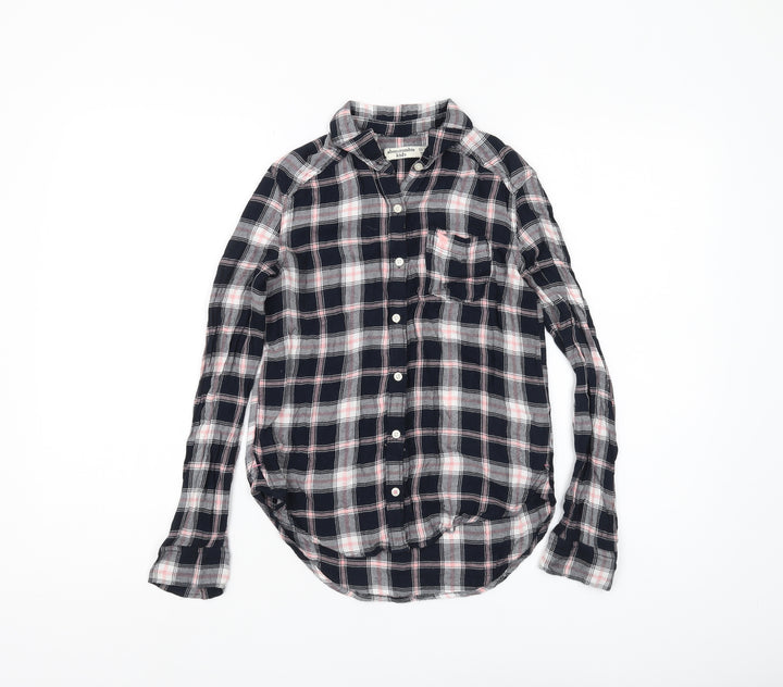 Abercrombie Kids Girls Multicoloured Plaid Button-Up Shirt 11-12Y
